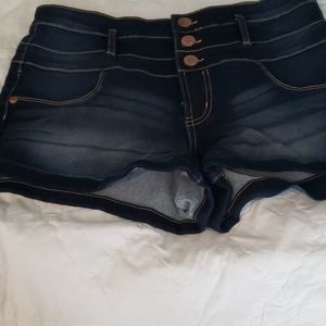 Stretchy jean shorts